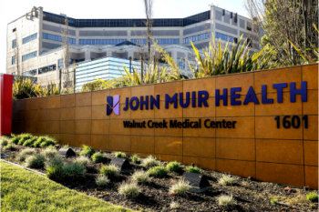 John Muir Health Walnut Creek Medical Center entrance signage